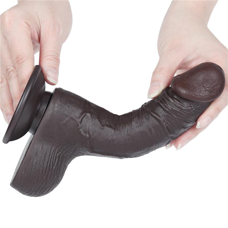 LOVETOY - DILDO DUAL LAYER PIEL DESLIZANTE RETRACTIL 7.5