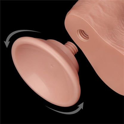 LOVETOY - DILDO DUAL LAYER PIEL DESLIZANTE RETRACTIL 7.5