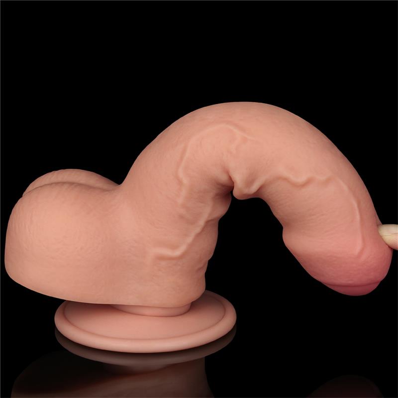 LOVETOY - DILDO DUAL LAYER PIEL DESLIZANTE RETRACTIL 7