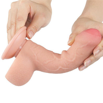 LOVETOY - DILDO DUAL LAYER PIEL DESLIZANTE RETRACTIL 7