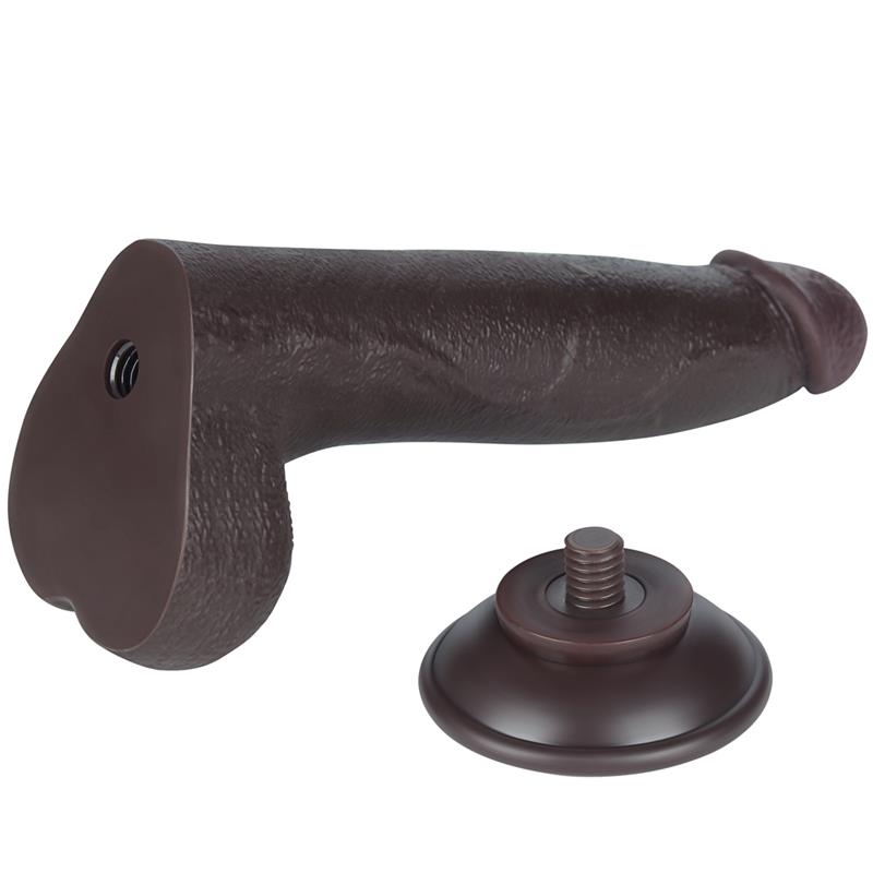 LOVETOY - DILDO DUAL LAYER PIEL DESLIZANTE RETRACTIL 8.5