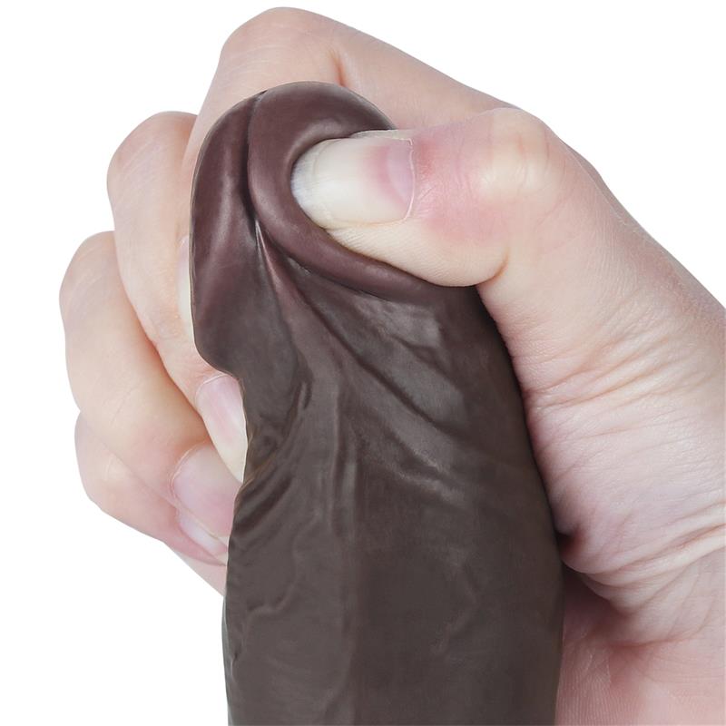 LOVETOY - DILDO DUAL LAYER PIEL DESLIZANTE RETRACTIL 8