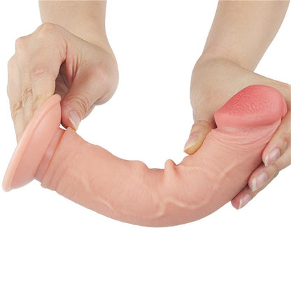 LOVETOY - DILDO DUAL LAYER PIEL DESLIZANTE RETRACTIL 8