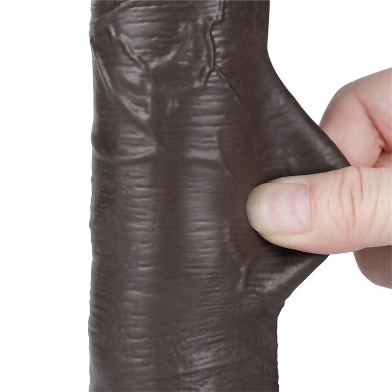 LOVETOY - DILDO DUAL LAYER PIEL DESLIZANTE RETRACTIL 8