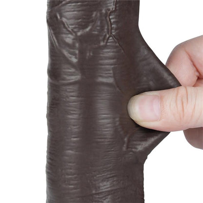 LOVETOY - DILDO DUAL LAYER PIEL DESLIZANTE RETRACTIL 8