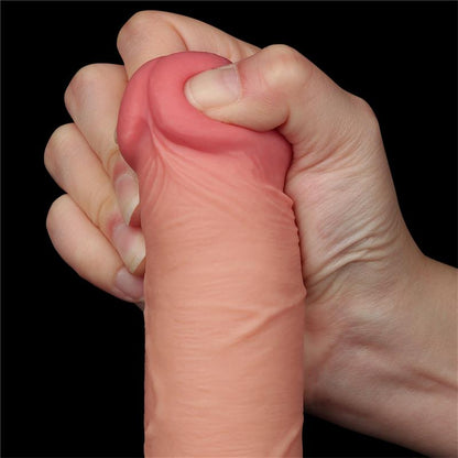 LOVETOY - DILDO DUAL LAYER PIEL DESLIZANTE RETRACTIL 8