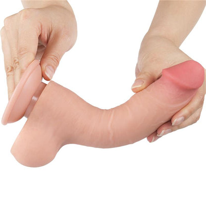 LOVETOY - DILDO DUAL LAYER PIEL DESLIZANTE RETRACTIL 8
