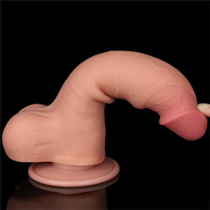 LOVETOY - DILDO DUAL LAYER PIEL DESLIZANTE RETRACTIL 8