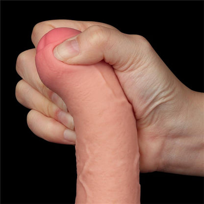 LOVETOY - DILDO DUAL LAYER PIEL DESLIZANTE RETRACTIL 8