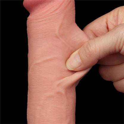 LOVETOY - DILDO DUAL LAYER PIEL DESLIZANTE RETRACTIL 8