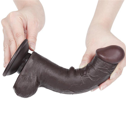 LOVETOY - DILDO DUAL LAYER PIEL DESLIZANTE RETRACTIL 8