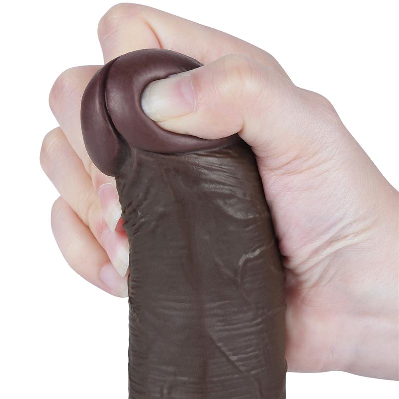 LOVETOY - DILDO DUAL LAYER PIEL DESLIZANTE RETRACTIL 8