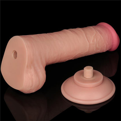 LOVETOY - DILDO DUAL LAYER PIEL DESLIZANTE RETRACTIL 8