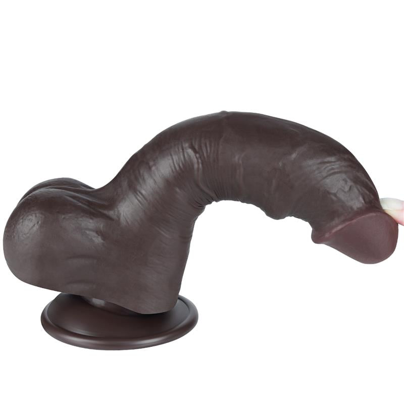 LOVETOY - DILDO DUAL LAYER PIEL DESLIZANTE RETRACTIL 8