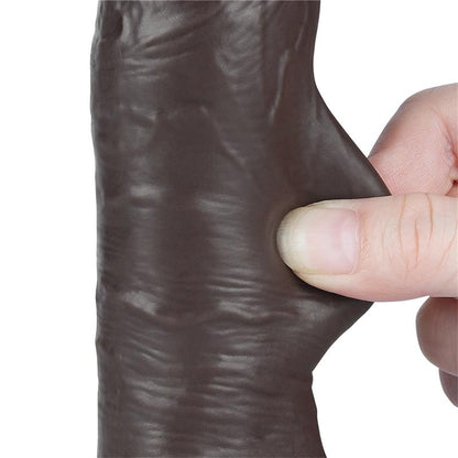 LOVETOY - DILDO DUAL LAYER PIEL DESLIZANTE RETRACTIL 8
