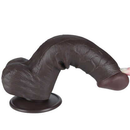 LOVETOY - DILDO DUAL LAYER PIEL DESLIZANTE RETRACTIL 8