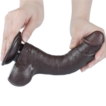LOVETOY - DILDO DUAL LAYER PIEL DESLIZANTE RETRACTIL 8