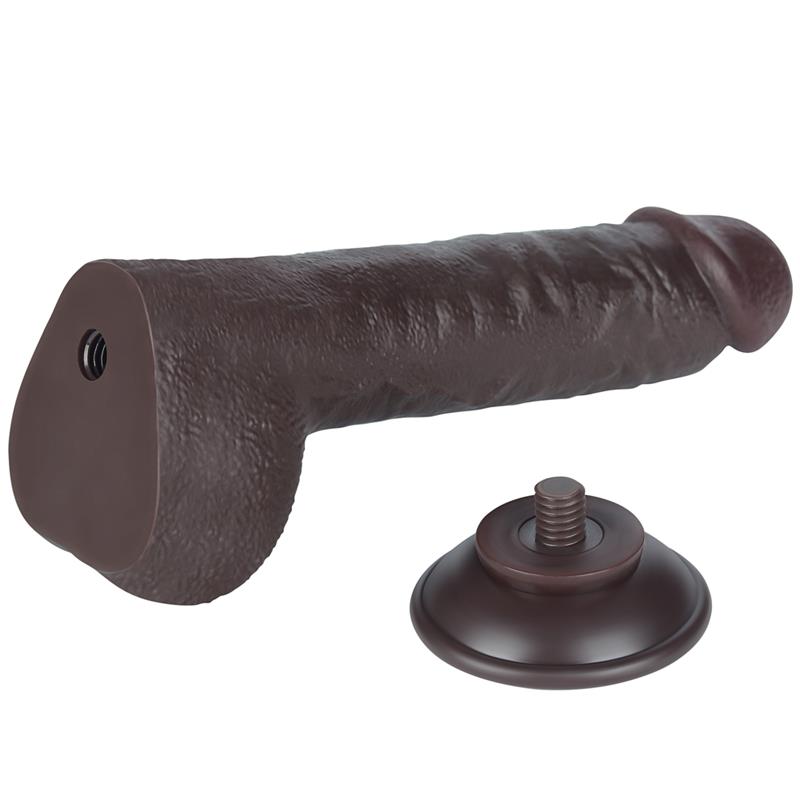 LOVETOY - DILDO DUAL LAYER PIEL DESLIZANTE RETRACTIL 9.5