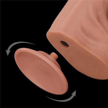 LOVETOY - DILDO DUAL LAYER PIEL RETRACTIL 14