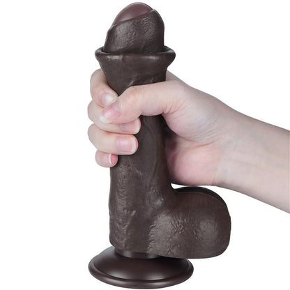 LOVETOY - DILDO DUAL LAYER PIEL RETRACTIL 7