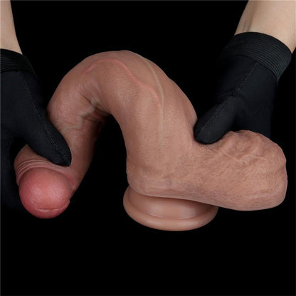LOVETOY - DILDO DUAL LAYER SILICONA 8.5
