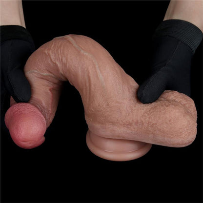 LOVETOY - DILDO DUAL LAYER SILICONA 8.5