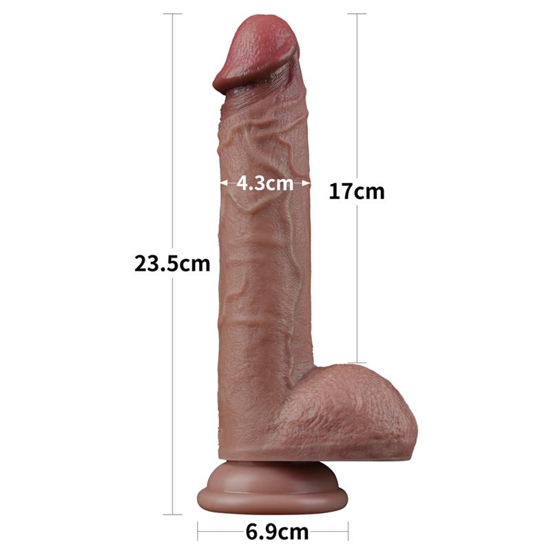 LOVETOY - DILDO DUAL LAYER SILICONA 9