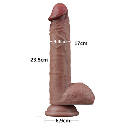 LOVETOY - DILDO DUAL LAYER SILICONA 9