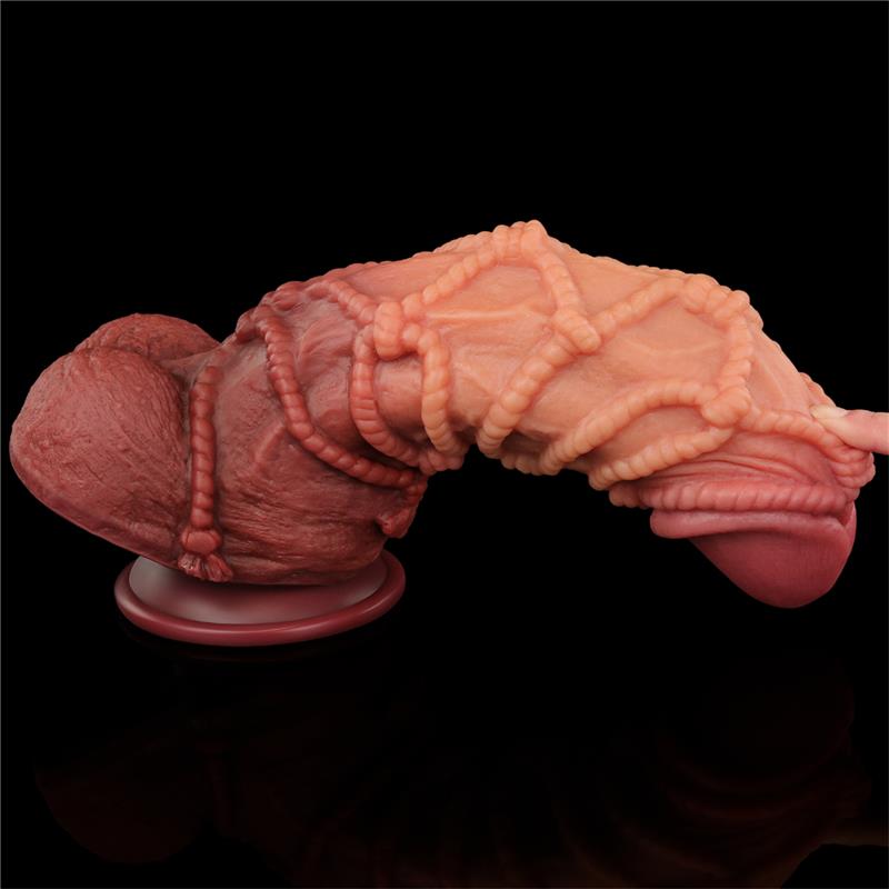 LOVETOY - DILDO DUAL LAYER TAMAÑO KING NATURE 10.5