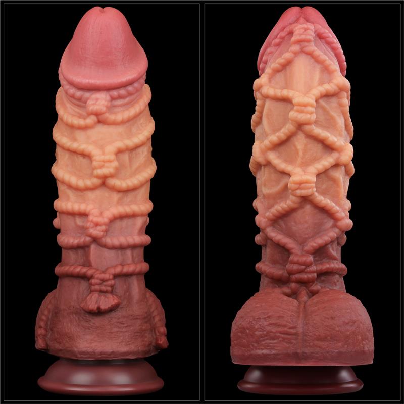 LOVETOY - DILDO DUAL LAYER TAMAÑO KING NATURE 10.5