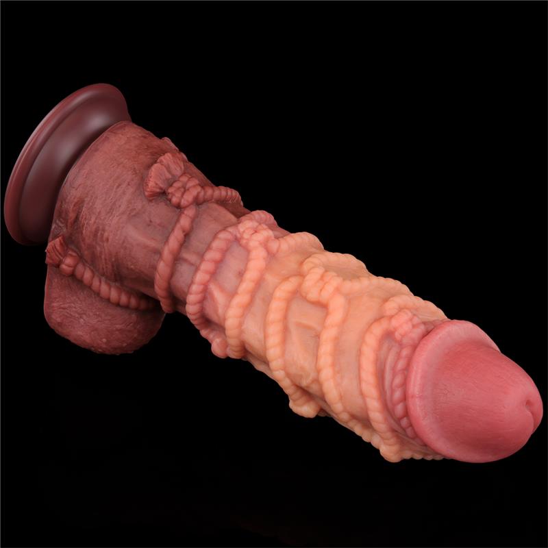LOVETOY - DILDO DUAL LAYER TAMAÑO KING NATURE 10.5