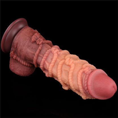 LOVETOY - DILDO DUAL LAYER TAMAÑO KING NATURE 10.5