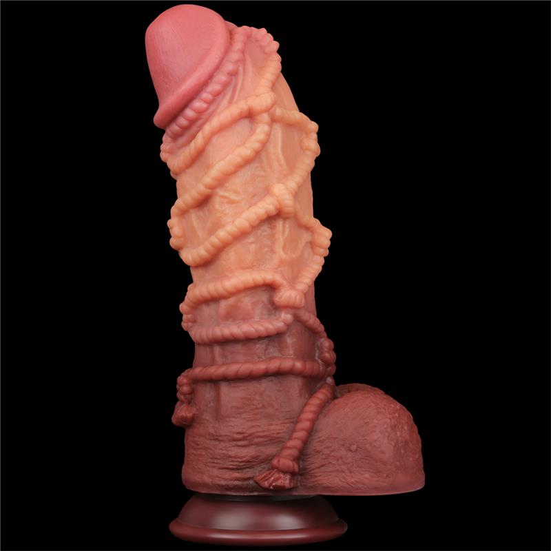 LOVETOY - DILDO DUAL LAYER TAMAÑO KING NATURE 10.5