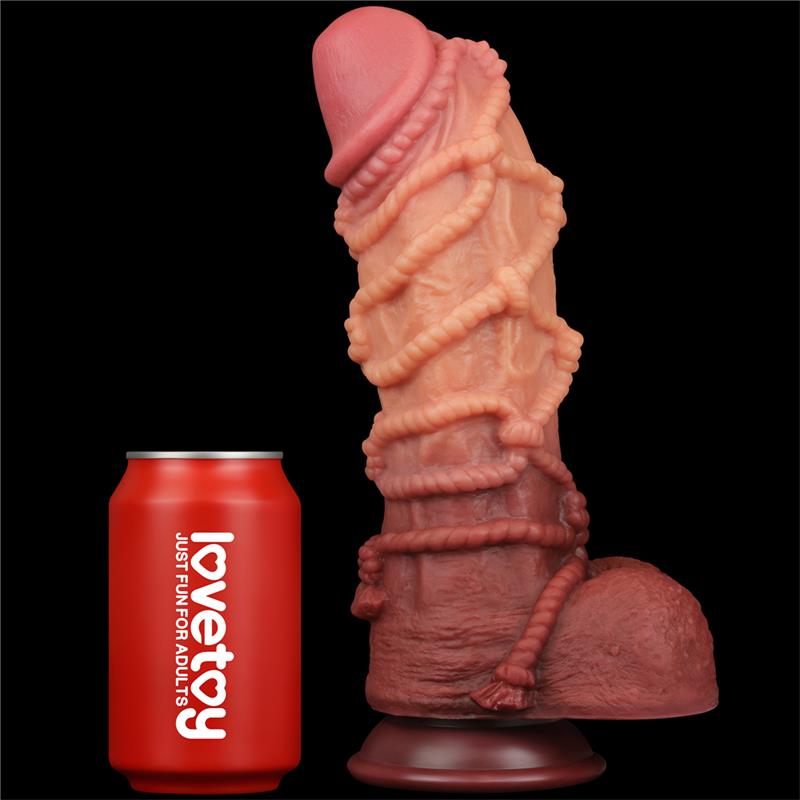 LOVETOY - DILDO DUAL LAYER TAMAÑO KING NATURE 10.5