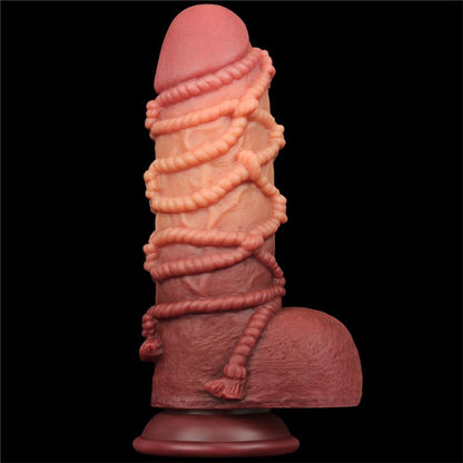 LOVETOY - DILDO DUAL LAYER TAMAÑO KING NATURE 9.5