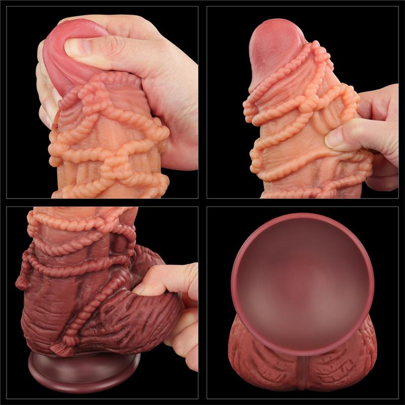 LOVETOY - DILDO DUAL LAYER TAMAÑO KING NATURE 9.5