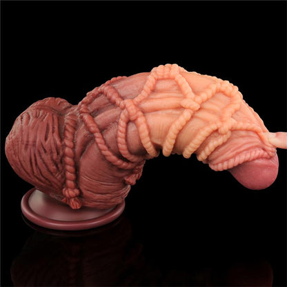 LOVETOY - DILDO DUAL LAYER TAMAÑO KING NATURE 9.5