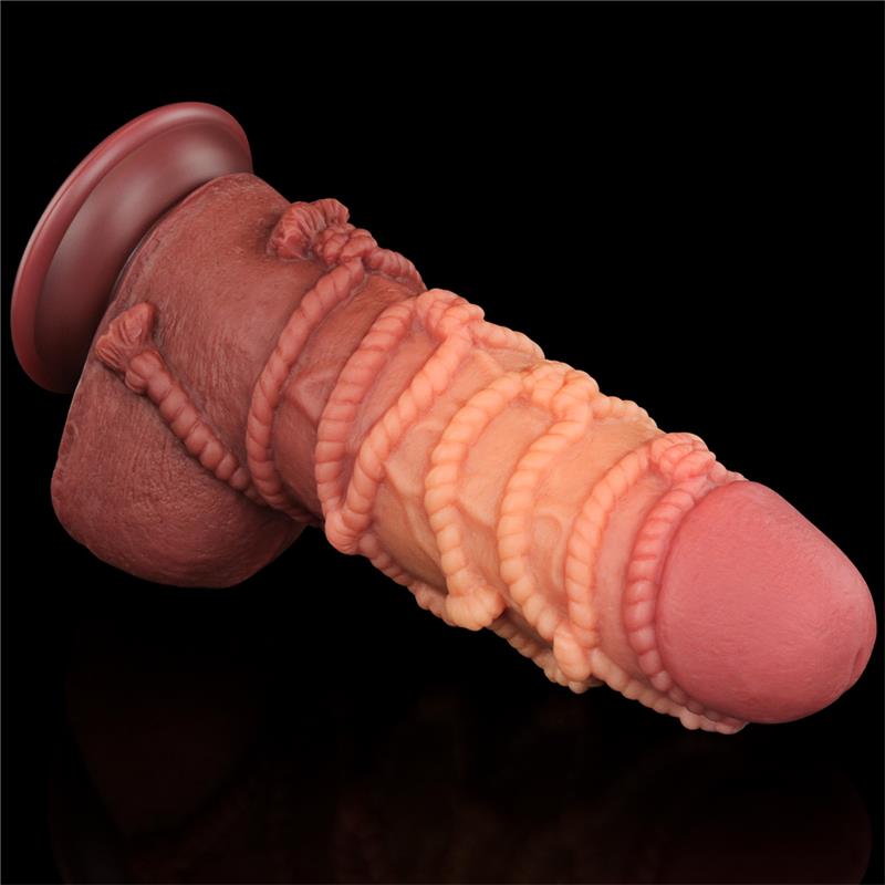 LOVETOY - DILDO DUAL LAYER TAMAÑO KING NATURE 9.5