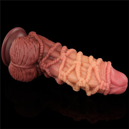 LOVETOY - DILDO DUAL LAYER TAMAÑO KING NATURE 9.5