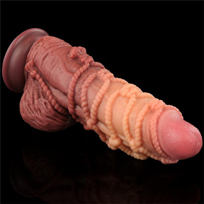 LOVETOY - DILDO DUAL LAYER TAMAÑO KING NATURE 9.5