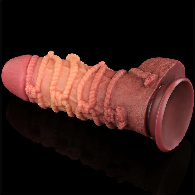 LOVETOY - DILDO DUAL LAYER TAMAÑO KING NATURE 9.5