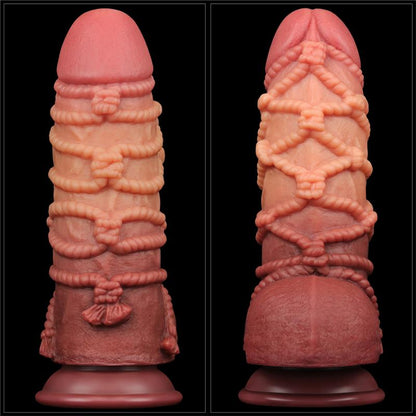 LOVETOY - DILDO DUAL LAYER TAMAÑO KING NATURE 9.5
