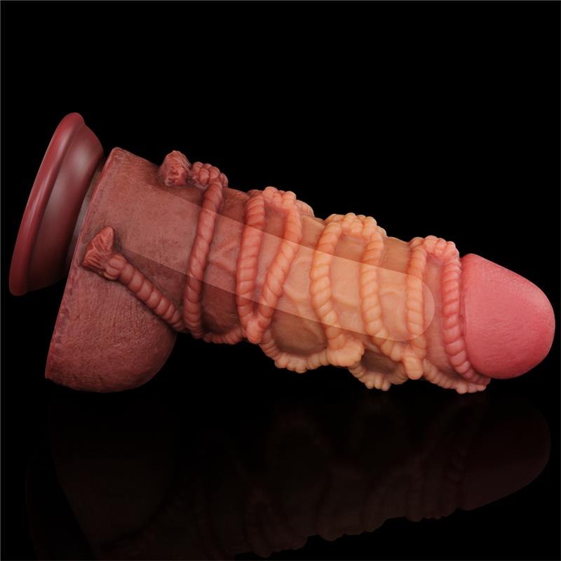 LOVETOY - DILDO DUAL LAYER TAMAÑO KING NATURE 9.5