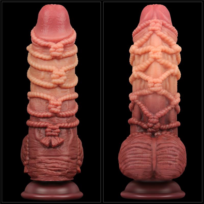 LOVETOY - DILDO DUAL LAYER TAMAÑO KING NATURE 9.5