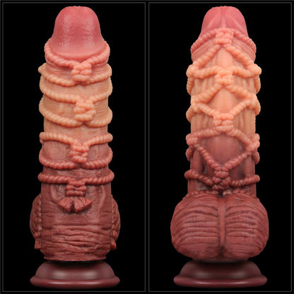 LOVETOY - DILDO DUAL LAYER TAMAÑO KING NATURE 9.5