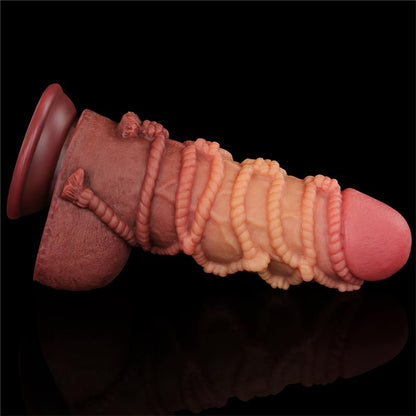 LOVETOY - DILDO DUAL LAYER TAMAÑO KING NATURE 9.5