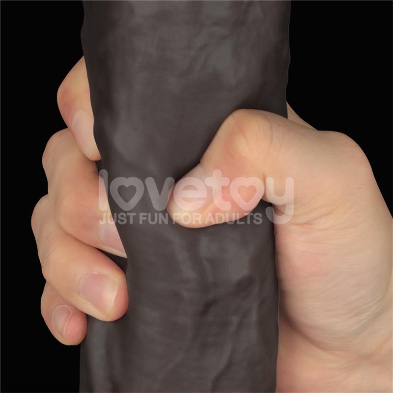 LOVETOY - DILDO DUAL LAYERED ARTICULABLE XXL 14.5