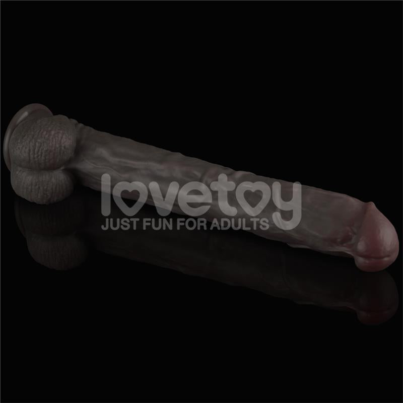 LOVETOY - DILDO DUAL LAYERED ARTICULABLE XXL 14.5