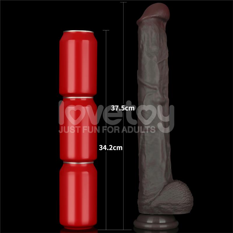 LOVETOY - DILDO DUAL LAYERED ARTICULABLE XXL 14.5