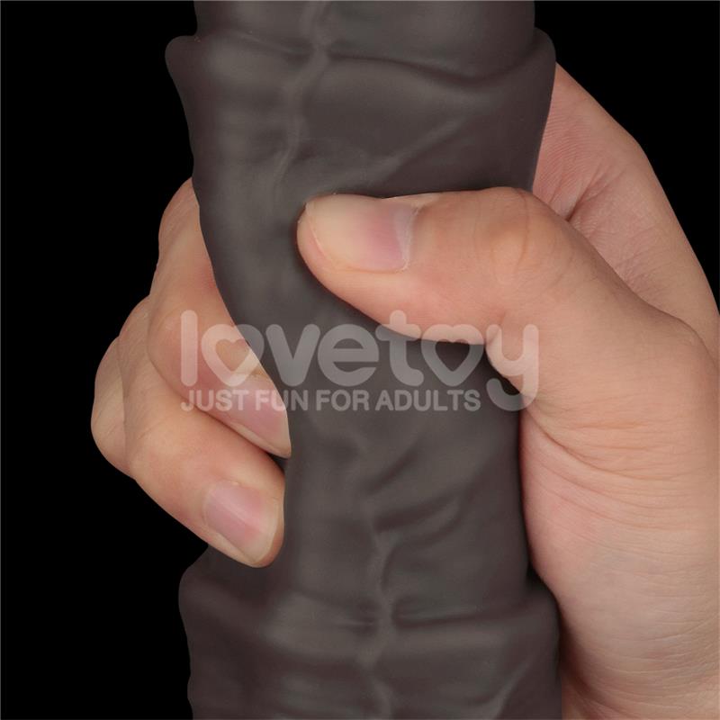 LOVETOY - DILDO DUAL LAYERED ARTICULABLE XXL 16